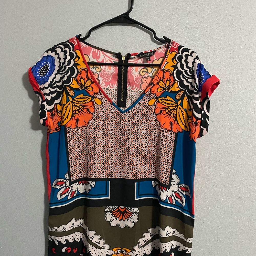 Express Multicolor Floral Blouse